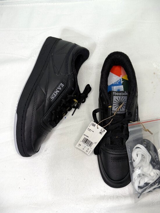 Reebok EAMES House Club C 85 Black Leather Sneaker Classic Men\'s Size 10 New main image 5